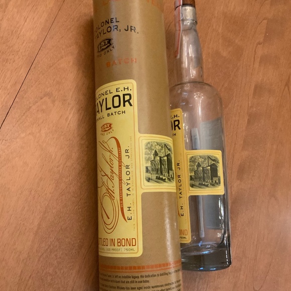 Buffalo Trace EH Taylor Small Batch Empty Bottle + Tube - Picture 2 of 4